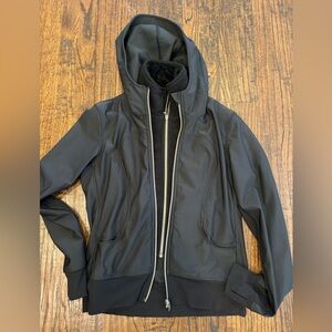Lululemon convertible jacket sz 8 black